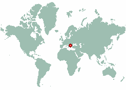 Zrza in world map